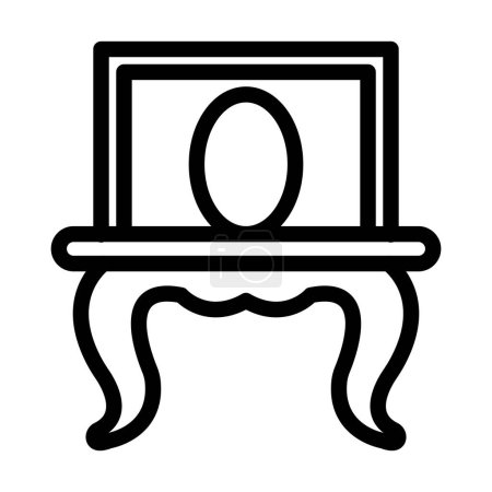 Ilustración de Vector de vestuario línea gruesa icono para uso personal y comercial - Imagen libre de derechos