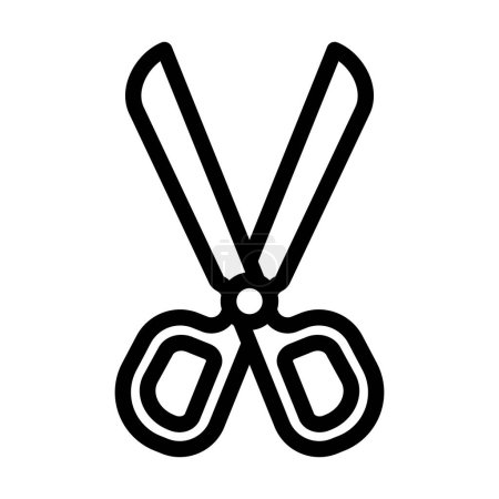 Illustration for Scissor Vector Thick Line Icon For Personal And Commercial Use - Royalty Free Image