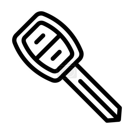 Autoschlüssel Vector Thick Line Icon für den persönlichen und gewerblichen Gebrauch