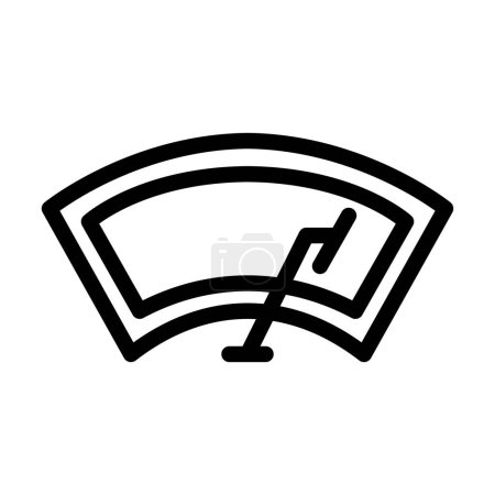 Illustration for Wiper Vector Thick Line Icon For Personal And Commercial Use - Royalty Free Image