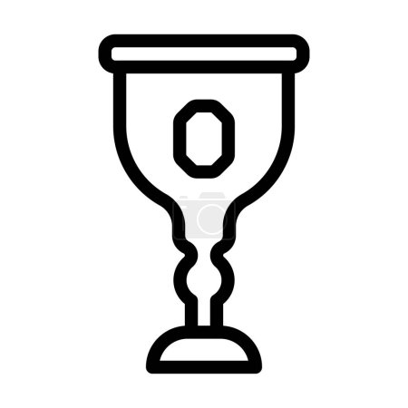 Illustration for Goblet Vector Thick Line Icon For Personal And Commercial Use - Royalty Free Image
