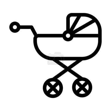 Ilustración de Icono de línea gruesa del vector del transporte para el uso personal y comercial - Imagen libre de derechos