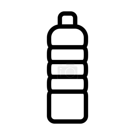 Téléchargez les illustrations : Icône de ligne épaisse de vecteur de bouteille pour l'usage personnel et commercial - en licence libre de droit