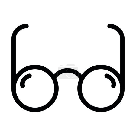 Illustration for Glasses Vector Thick Line Icon For Personal And Commercial Use - Royalty Free Image