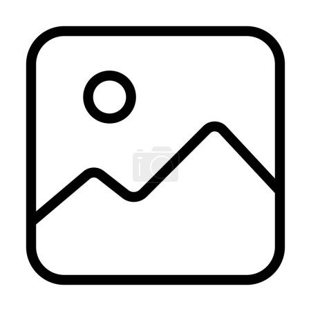 Illustration for Picture Vector Thick Line Icon For Personal And Commercial Use - Royalty Free Image