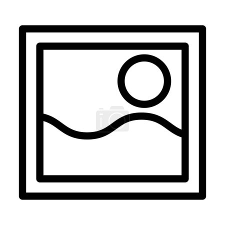 Illustration for Photo Vector Thick Line Icon For Personal And Commercial Use - Royalty Free Image