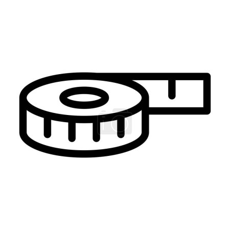 Illustration for Tape Vector Thick Line Icon For Personal And Commercial Use - Royalty Free Image