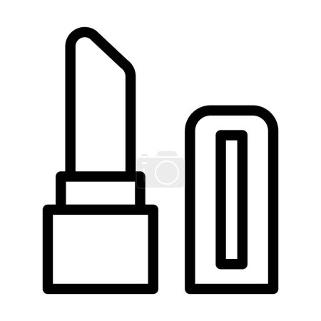 Téléchargez les illustrations : Icône épaisse de ligne de vecteur de baume à lèvres pour l'usage personnel et commercial - en licence libre de droit