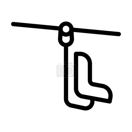 Lift Vector Thick Line Icon für den persönlichen und gewerblichen Einsatz