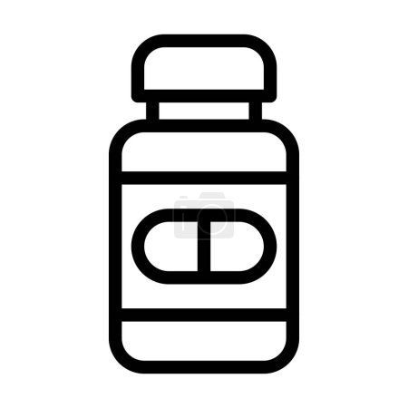 Illustration for Iron Tablet Vector Thick Line Icon For Personal And Commercial Use - Royalty Free Image