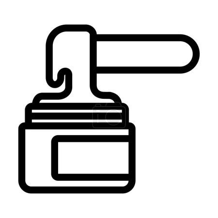Ilustración de Icono de línea gruesa del vector de cera para el uso personal y comercial - Imagen libre de derechos