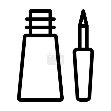 Illustration for Eyeliner Vector Thick Line Icon For Personal And Commercial Use - Royalty Free Image