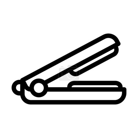 Illustration for Hair Straightener Vector Thick Line Icon For Personal And Commercial Use - Royalty Free Image