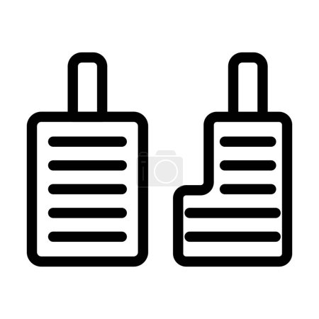 Illustration for Car Pedals Vector Thick Line Icon For Personal And Commercial Use - Royalty Free Image