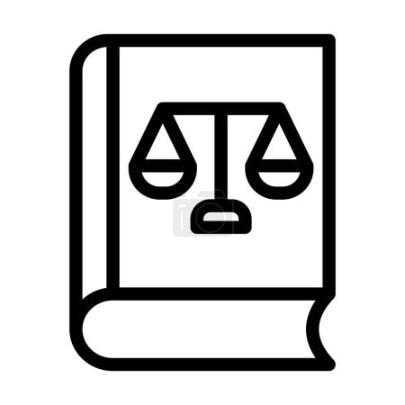 Ilustración de Icono de línea gruesa del vector de la base legal para el uso personal y comercial - Imagen libre de derechos