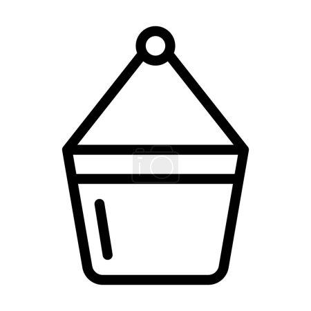 Ilustración de Pot Holder Vector Thick Line Icono para uso personal y comercial - Imagen libre de derechos