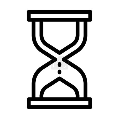 Hourglass Vector Thick Line Icon For Personal And Commercial Use