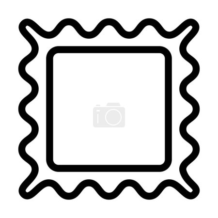 Ilustración de Icono de línea gruesa del vector del marco de cuadro para el uso personal y comercial - Imagen libre de derechos