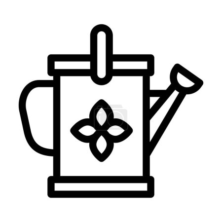 Illustration for Watering Can Vector Thick Line Icon For Personal And Commercial Use - Royalty Free Image