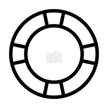 Illustration for Float Vector Thick Line Icon For Personal And Commercial Use - Royalty Free Image