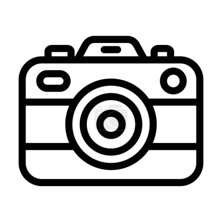Ilustración de Icono de línea gruesa del vector de la fotografía para el uso personal y comercial - Imagen libre de derechos