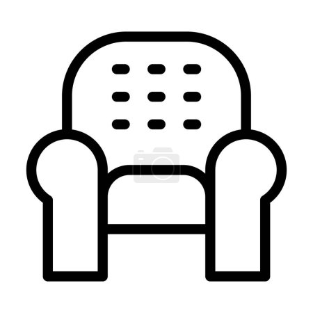 Lounge Vector Thick Line Icon For Personal And Commercial Use