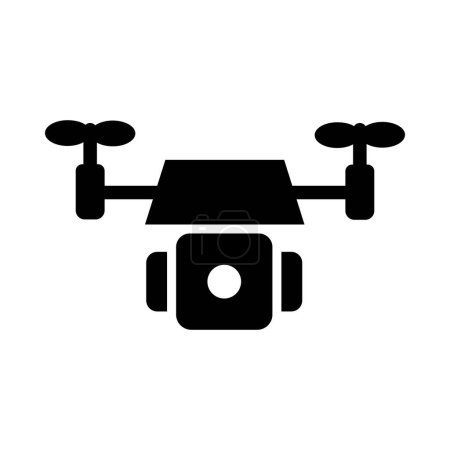 Illustration for Drone Vector Glyph Icon For Personal And Commercial Use - Royalty Free Image