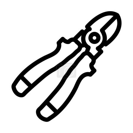 Illustration for Wire Cutting Vector Thick Line Icon For Personal And Commercial Use - Royalty Free Image