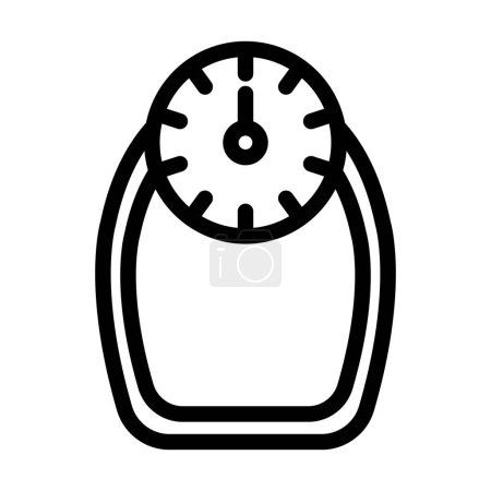 Illustration for Weight Vector Thick Line Icon For Personal And Commercial Use - Royalty Free Image