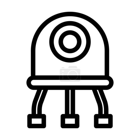 Illustration for Nanobot Vector Thick Line Icon For Personal And Commercial Use - Royalty Free Image