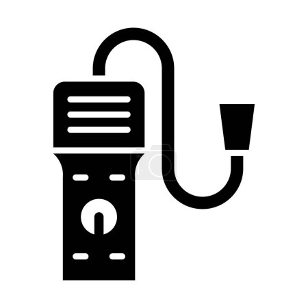Illustration for Gas Detector Vector Glyph Icon For Personal And Commercial Use - Royalty Free Image