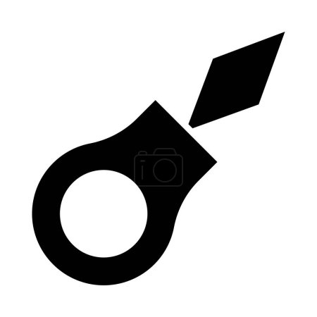 Illustration for Threader Vector Glyph Icon For Personal And Commercial Use - Royalty Free Image