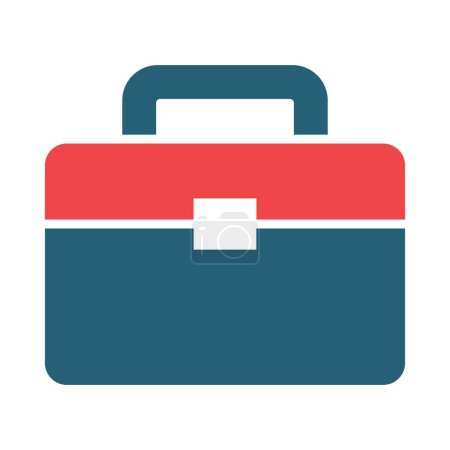 Breifcase Glyph Two Color Icon For Personal And Commercial Use