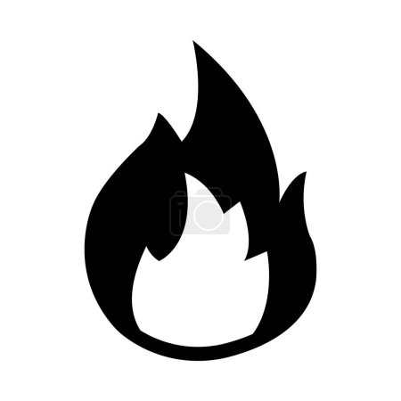 Ilustración de Burn Vector Glyph Icon para uso personal y comercial - Imagen libre de derechos