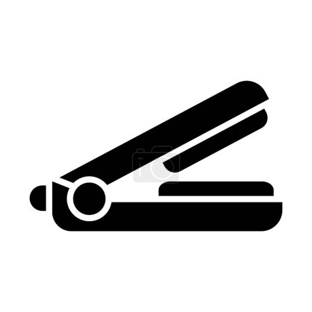 Illustration for Hair Straightener Vector Glyph Icon For Personal And Commercial Use - Royalty Free Image