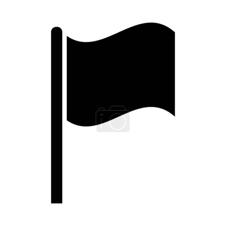 Ilustración de Bandera Vector Glyph Icon para uso personal y comercial - Imagen libre de derechos