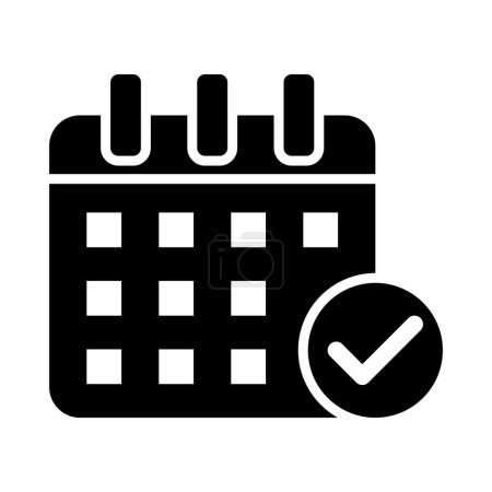 Zeitplan Vector Glyph Icon für den persönlichen und kommerziellen Gebrauch