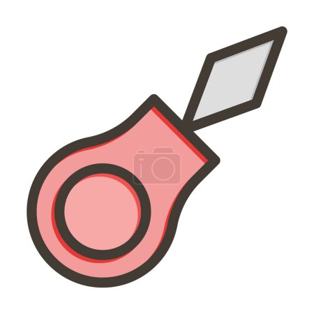 Illustration for Threader Vector Thick Line Filled Colors Icon For Personal And Commercial Use - Royalty Free Image