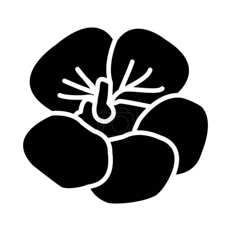 Illustration for Nasturtium Vector Glyph Icon For Personal And Commercial Use - Royalty Free Image