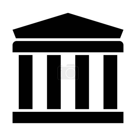Parthenon Vector Glyph Icon For Personal And Commercial Use
