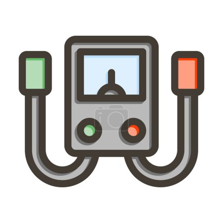 Illustration for Electrophoresis Vector Thick Line Filled Colors Icon For Personal And Commercial Use - Royalty Free Image