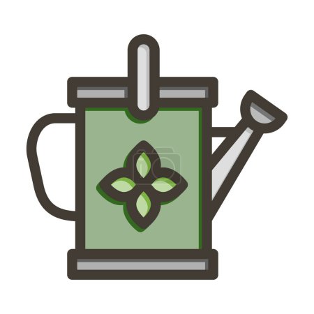Illustration for Watering Can Vector Thick Line Filled Colors Icon For Personal And Commercial Use - Royalty Free Image
