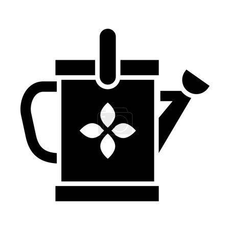 Illustration for Watering Can Vector Glyph Icon For Personal And Commercial Use - Royalty Free Image