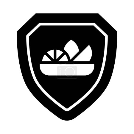 Ilustración de Icono del glifo del vector de la seguridad alimentaria para el uso personal y comercial - Imagen libre de derechos