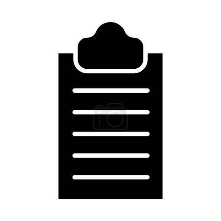 Téléchargez les illustrations : Icône vectorielle de glyphe de presse-papiers pour l'usage personnel et commercial - en licence libre de droit
