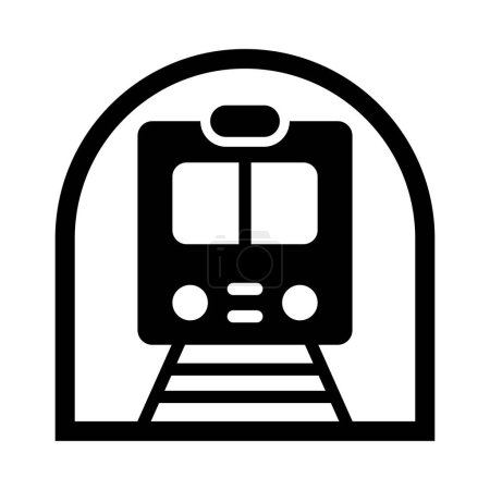Subway Vector Glyph Icon For Personal And Commercial Use