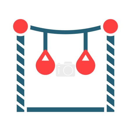 Ilustración de Icono de dos colores del glifo del vector del trapecio para el uso personal y comercial - Imagen libre de derechos