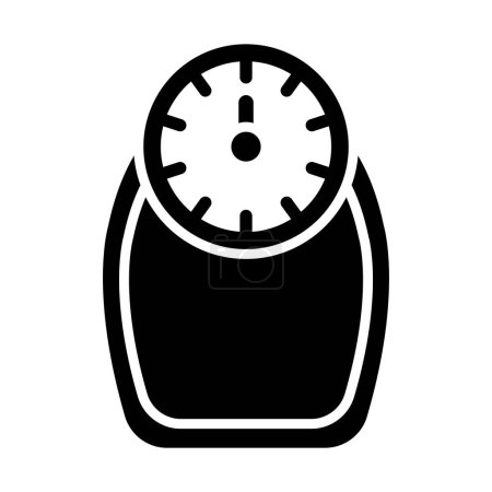 Illustration for Weight Vector Glyph Icon For Personal And Commercial Use - Royalty Free Image