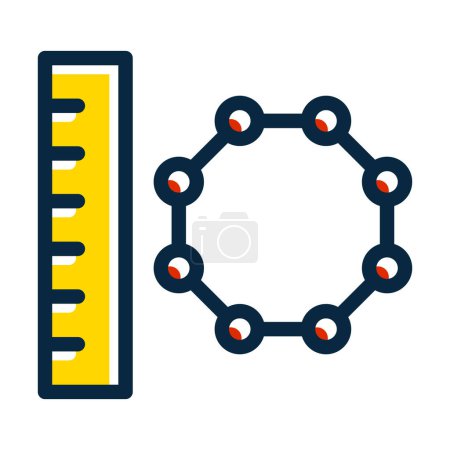 Illustration for Nanoscale Vector Thick Line Filled Dark Colors Icons For Personal And Commercial Use - Royalty Free Image