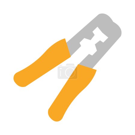 Illustration for Crimping Vector Flat Icon For Personal And Commercial Use - Royalty Free Image